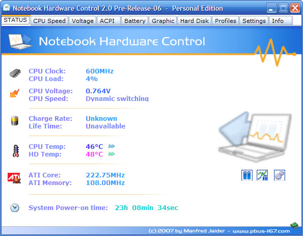 Notebook-Hardware-Control-Status